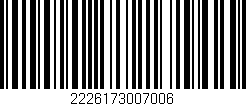 Código de barras (EAN, GTIN, SKU, ISBN): '2226173007006'