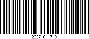 Código de barras (EAN, GTIN, SKU, ISBN): '2227_0_17_0'