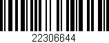 Código de barras (EAN, GTIN, SKU, ISBN): '22306644'