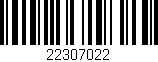 Código de barras (EAN, GTIN, SKU, ISBN): '22307022'