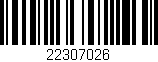 Código de barras (EAN, GTIN, SKU, ISBN): '22307026'