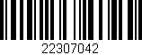 Código de barras (EAN, GTIN, SKU, ISBN): '22307042'