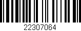 Código de barras (EAN, GTIN, SKU, ISBN): '22307064'