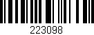 Código de barras (EAN, GTIN, SKU, ISBN): '223098'