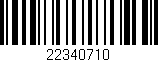 Código de barras (EAN, GTIN, SKU, ISBN): '22340710'