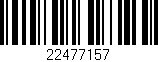Código de barras (EAN, GTIN, SKU, ISBN): '22477157'