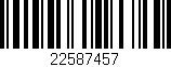Código de barras (EAN, GTIN, SKU, ISBN): '22587457'