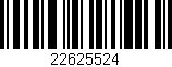Código de barras (EAN, GTIN, SKU, ISBN): '22625524'