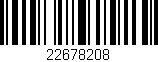 Código de barras (EAN, GTIN, SKU, ISBN): '22678208'