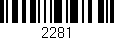 Código de barras (EAN, GTIN, SKU, ISBN): '2281'