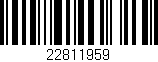 Código de barras (EAN, GTIN, SKU, ISBN): '22811959'