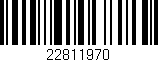 Código de barras (EAN, GTIN, SKU, ISBN): '22811970'