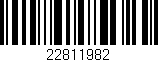 Código de barras (EAN, GTIN, SKU, ISBN): '22811982'
