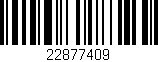 Código de barras (EAN, GTIN, SKU, ISBN): '22877409'