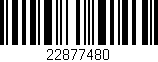 Código de barras (EAN, GTIN, SKU, ISBN): '22877480'