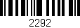 Código de barras (EAN, GTIN, SKU, ISBN): '2292'