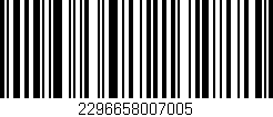 Código de barras (EAN, GTIN, SKU, ISBN): '2296658007005'