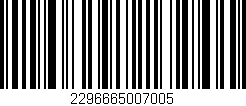 Código de barras (EAN, GTIN, SKU, ISBN): '2296665007005'