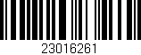 Código de barras (EAN, GTIN, SKU, ISBN): '23016261'