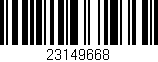 Código de barras (EAN, GTIN, SKU, ISBN): '23149668'