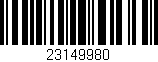 Código de barras (EAN, GTIN, SKU, ISBN): '23149980'