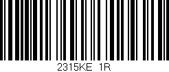 Código de barras (EAN, GTIN, SKU, ISBN): '2315KE/1R'