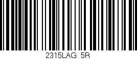 Código de barras (EAN, GTIN, SKU, ISBN): '2315LAG/5R'