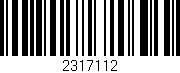 Código de barras (EAN, GTIN, SKU, ISBN): '2317112'