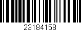 Código de barras (EAN, GTIN, SKU, ISBN): '23184158'