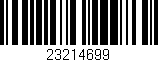 Código de barras (EAN, GTIN, SKU, ISBN): '23214699'