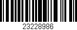 Código de barras (EAN, GTIN, SKU, ISBN): '23228986'