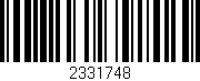 Código de barras (EAN, GTIN, SKU, ISBN): '2331748'