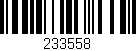 Código de barras (EAN, GTIN, SKU, ISBN): '233558'