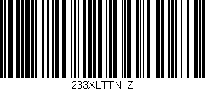 Código de barras (EAN, GTIN, SKU, ISBN): '233XLTTN/Z'