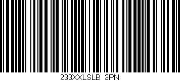 Código de barras (EAN, GTIN, SKU, ISBN): '233XXLSLB/3PN'