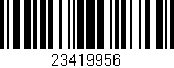 Código de barras (EAN, GTIN, SKU, ISBN): '23419956'