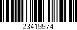 Código de barras (EAN, GTIN, SKU, ISBN): '23419974'