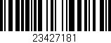 Código de barras (EAN, GTIN, SKU, ISBN): '23427181'