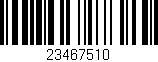 Código de barras (EAN, GTIN, SKU, ISBN): '23467510'