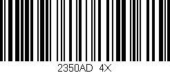 Código de barras (EAN, GTIN, SKU, ISBN): '2350AD/4X'