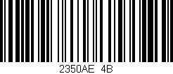 Código de barras (EAN, GTIN, SKU, ISBN): '2350AE/4B'