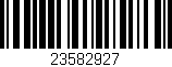 Código de barras (EAN, GTIN, SKU, ISBN): '23582927'