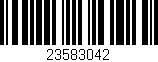 Código de barras (EAN, GTIN, SKU, ISBN): '23583042'