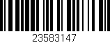Código de barras (EAN, GTIN, SKU, ISBN): '23583147'