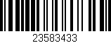 Código de barras (EAN, GTIN, SKU, ISBN): '23583433'