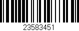Código de barras (EAN, GTIN, SKU, ISBN): '23583451'