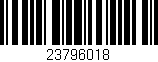 Código de barras (EAN, GTIN, SKU, ISBN): '23796018'