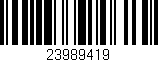 Código de barras (EAN, GTIN, SKU, ISBN): '23989419'