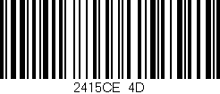 Código de barras (EAN, GTIN, SKU, ISBN): '2415CE/4D'