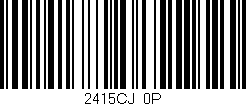 Código de barras (EAN, GTIN, SKU, ISBN): '2415CJ/0P'